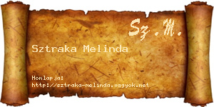Sztraka Melinda névjegykártya
